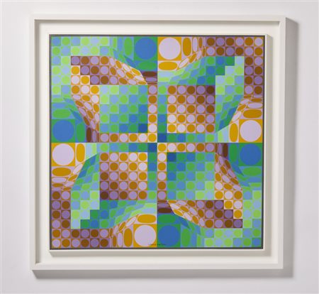 VASARELY VICTOR (1906 - 1997) - KELLEM, (1987) 1990.