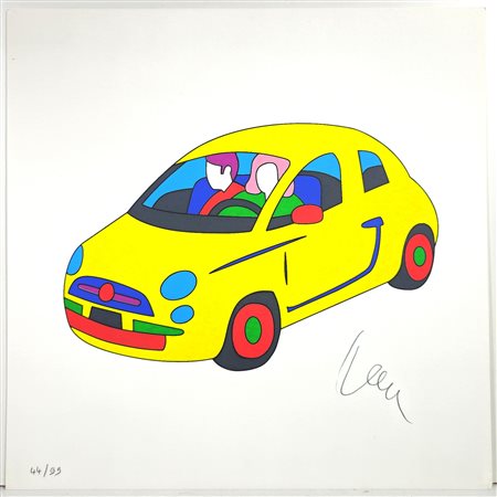 MARCO LODOLA , 30 X 30 cm, Serigrafia su cartoncino firma in basso a destra...