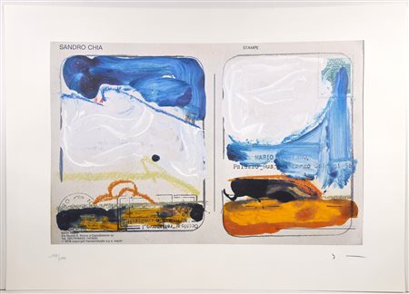 MARIO SCHIFANO, 50 X 70 cm, ”Senza Titolo" Serigrafia materica Esemplare...