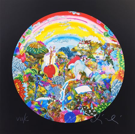 LUCA ALINARI, 70 X 70 cm, L’altro io del suo io Serigrafia polimaterica a 35...