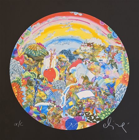 LUCA ALINARI, 70 X 70 cm, L’altro io del suo io Serigrafia polimaterica a 35...