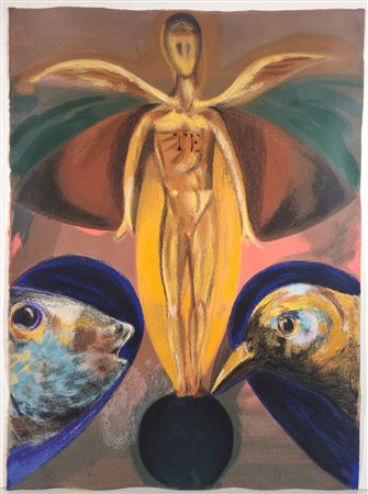 BRUNO CECCOBELLI, 77 X 56 cm, Serigrafia su carta, firma e numerazione in...