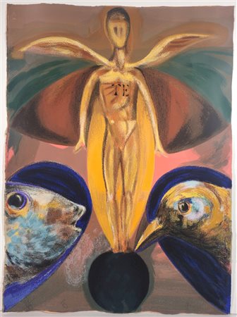 BRUNO CECCOBELLI, 77 X 56 cm, Serigrafia su carta, firma e numerazione in...