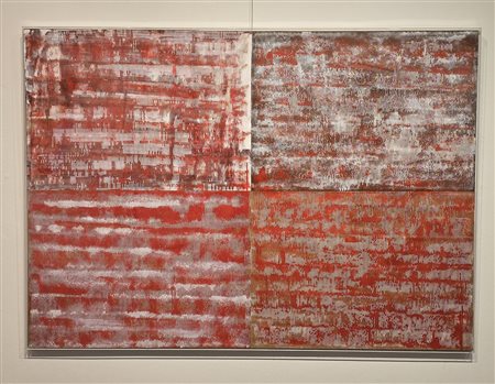 PAOLO MASI, 100 x 140 x 2 cm, tecnico mista su Cartoni sovrapposti anno 2015,...