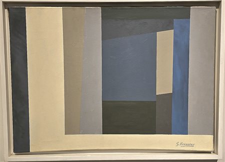 GIOVANNI KORONPAY, 50 X 70 cm, olio su tela , titolo “ ricordo di Grecia “ ,...