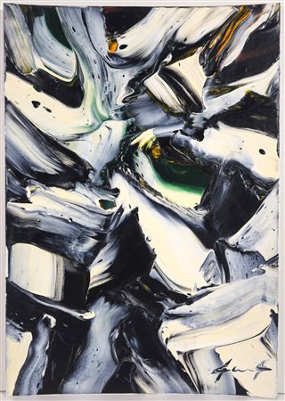 PIERLUIGI DE LUTTI, 50 X 35 cm, Senza Titolo Olio su cartone telato Firma in...