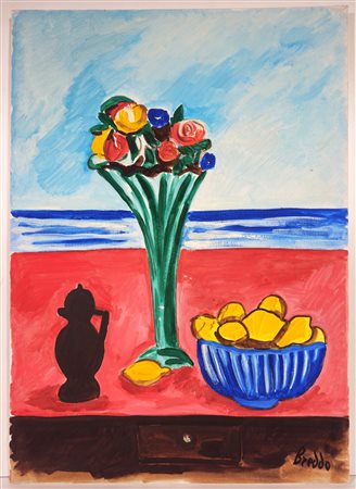 GASTONE BREDDO, 70 X 50 cm, Senza Titolo, olio su tela, firma in basso a...