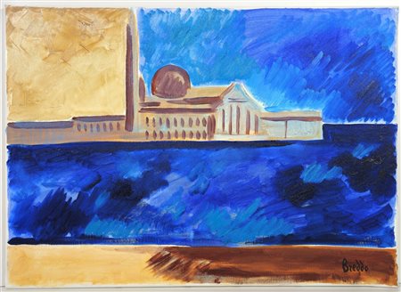 GASTONE BREDDO, 50 X 70 cm, Senza Titolo, olio su tela, firma in basso a...