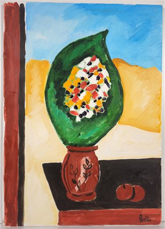 GASTONE BREDDO, 70 X 50 cm, Senza Titolo, olio su tela, firma in basso a...