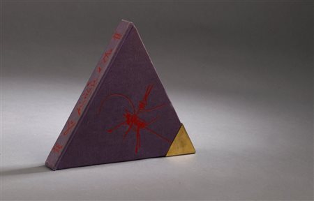 GEORGES MATHIEU, 22,5 X 22,5 X 22,5 cm, " Le privilege d'etre". 1967...