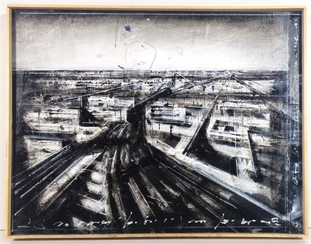 JONATHAN GUAITAMACCHI, 43 X 55 cm, ”Codici 4" Tecnica mista su tela applicata...