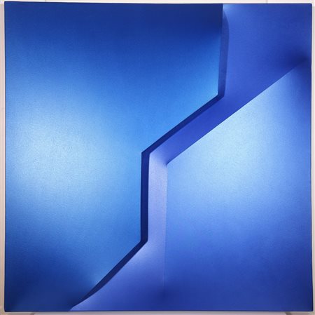 GIUSEPPE AMADIO, 120 X 120 cm, ”IASTAE” Acrilico su tela estroflessa. Firma e...