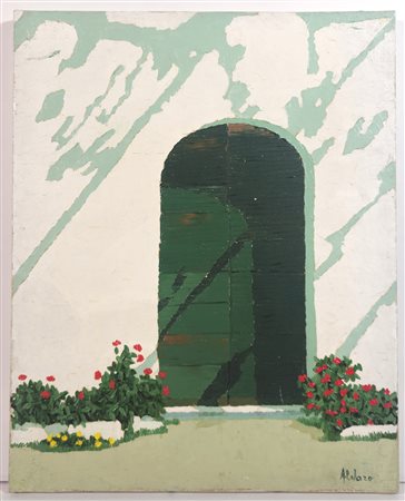 ALVARO, 41 X 33 cm, Olio su tela Anno 1980 Autentoca dell'artista su fotografia