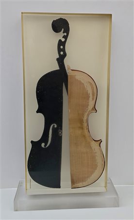 FERNANDEZ ARMAN (1928-2005), Dance du Feu, 1997 violino bruciato in resina,...