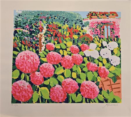 ATHOS FACCINCANI, 70 X 80 cm, serigrafia su carta polimaterica a 36 passaggi...