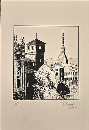 LIVIO PEZZATO, 35 X 50 cm, serigrafia su carta , data e firma a destra ed....