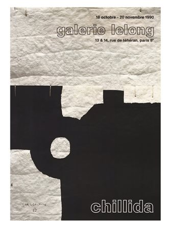 EDOARDO CHILLIDA (1924-2002), 71 X 50 cm, Manifesto originale della mostra...