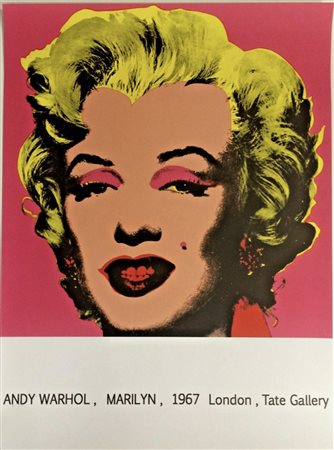 ANDY WARHOL, 54 X 74 cm, Poster litografico della mostra eseguita dal Maestro...