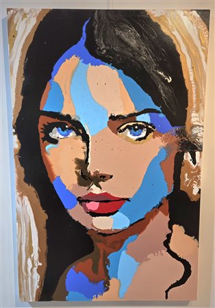 IVAN LORENZO FREZZINI, 140 X 90 X 3,5 cm, acrilico fluido su tela, titolo “...