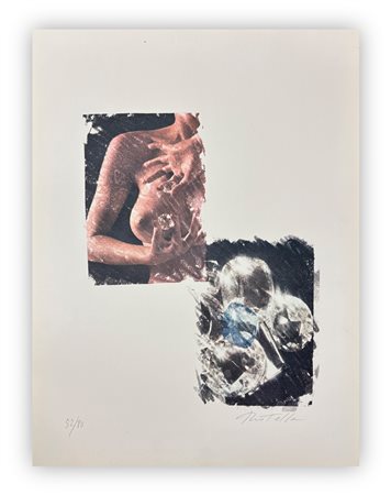 MIMMO ROTELLA (1918-2006) - Senza Titolo (Erotellica), 1974