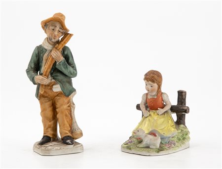 MANIFATTURA CAPODIMONTE DEL XX SECOLO - Lotto unico composto da 2 opere: