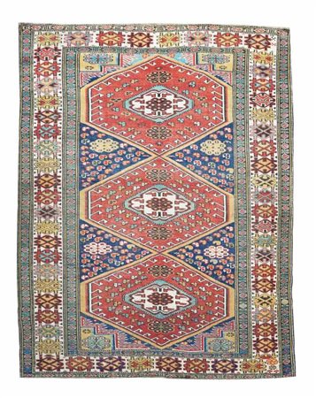 Tappeto Shirvan Caucaso, fine XIX. Secolo