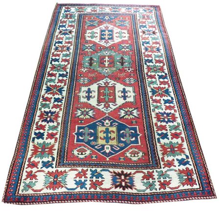 Tappeto Karabagh area di Karabagh, Caucaso, 1880 circa