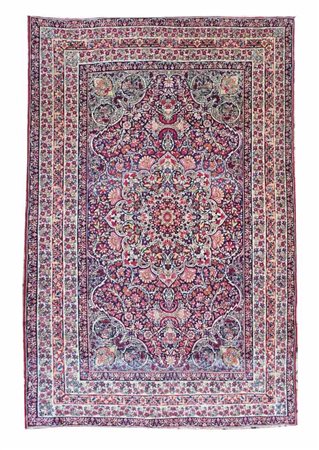 Elegante tappeto Kirman Laver con le classiche ornamentazioni di carattere...