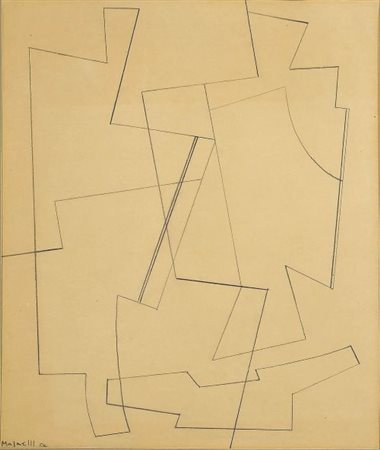 Alberto Magnelli “Senza titolo” 1954