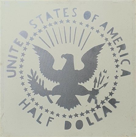 Franco Angeli “Half Dollar (Antipittura)” ‘80
