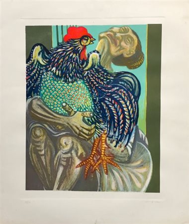 Giuseppe Migneco “Il gallo”