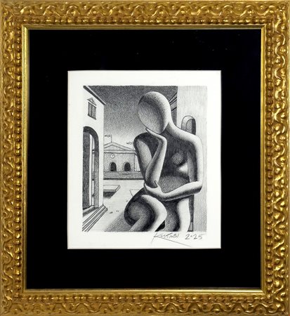 Mark Kostabi 
The silence of the soul 2025
