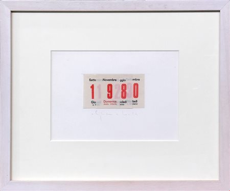 Alighiero Boetti  
Calendario 1980
