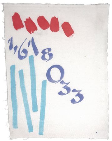 Giorgio Griffa  
Canone aureo 033 2010
