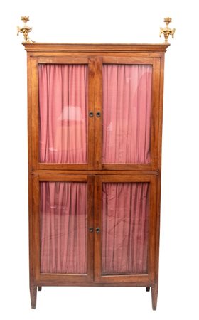   Vetrina libreria in ciliegio - Italia centrala, XVIII-XIX secolo