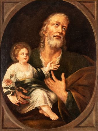   San Giuseppe e Gesù bambino - Italia, XVIII secolo