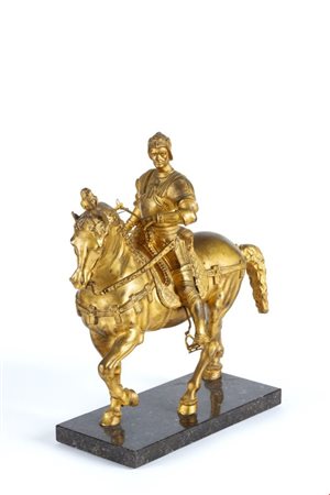   Scultura in bronzo raffigurante Bartolomeo Colleoni - Inizi XIX secolo