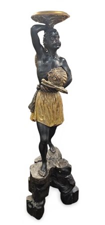   Moro Veneziano in legno intagliato e dorato - XIX secolo