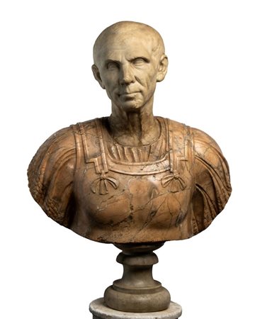   Busto marmoreo di Giulio Cesare - Roma, I sec. a.C. - Italia, XVII-XVIII secolo