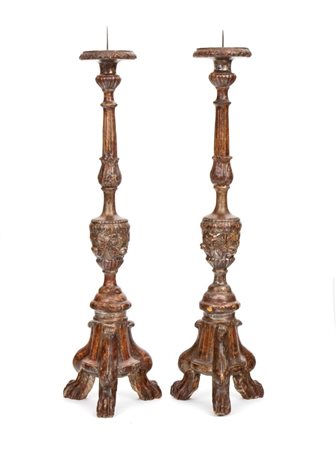   Coppia di torceri italiani, Luigi XVI - Lucca, XVIII secolo