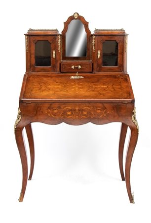   Ribalta toletta intarsiata vittoriana - Inghilterra, seconda metà del XIX secolo