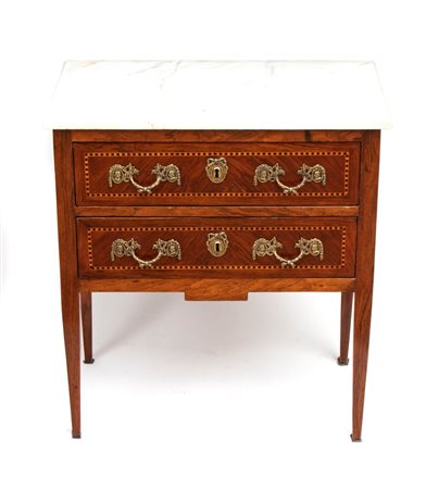   Comò intarsiato Luigi XVI - Francia, XVIII secolo