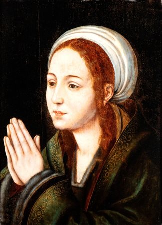   Dipinto Madonna in preghiera - XX secolo