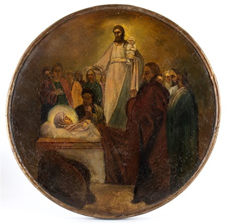 Artista anonimo, XVIII - XIX secolo   La dormizione della Vergine - XIX secolo