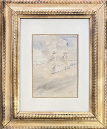 POMPEO MARIANI MONZA 1857 - BORDIGHERA (IM) 1927 Bagnanti