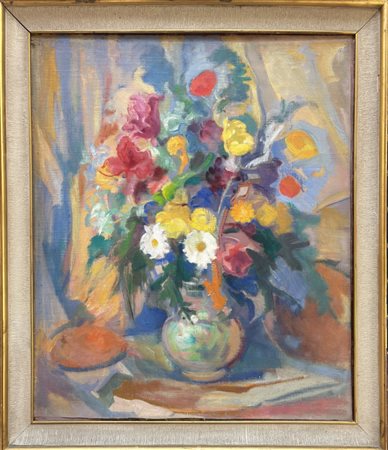 MARIO MICHELETTI BALZOLA (AL) 1892 - TORINO 1975 Vaso di fiori