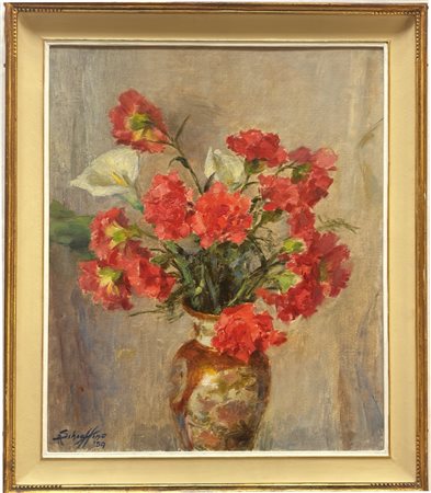 ANTONIO SCHIAFFINO CAMOGLI (GE) 1879 - GENOVA 1968 Vaso di fiori