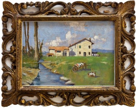 GINO TOMMASI LIVORNO 1880 - 1942 Campagna toscana