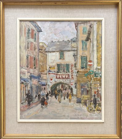 MASSIMO QUAGLINO REFRANCORE (AT) 1899 - TORINO 1982 Piazzetta a Spotorno