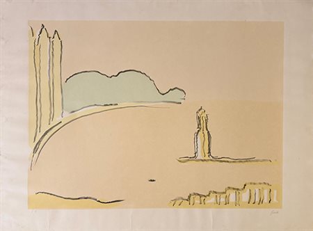 VIRGILIO GUIDI, "Paesaggio", anni '70